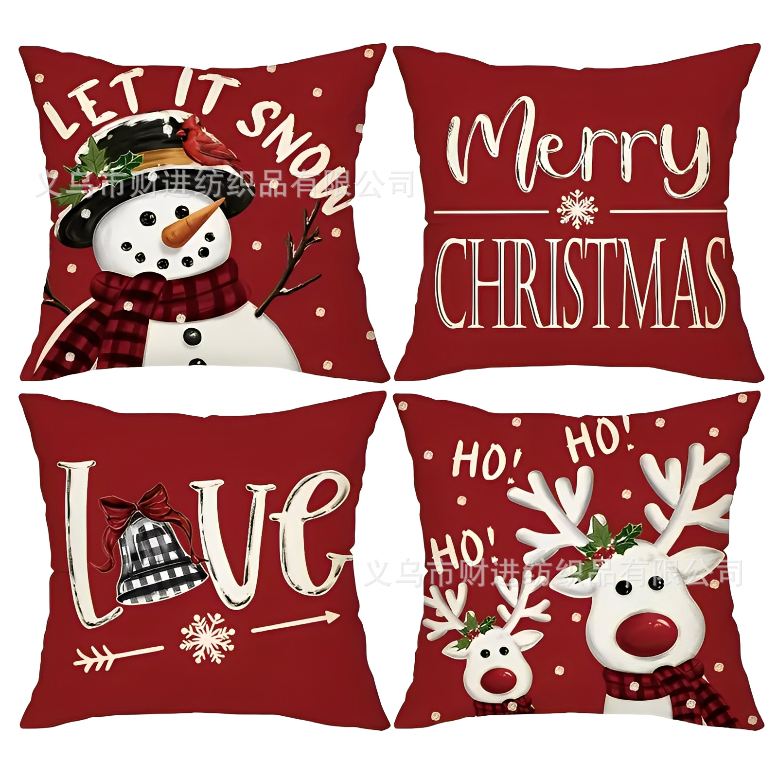 Transfronterizo Temu nueva combinación de Navidad abrazo funda de almohada Amazon casa sofá decoración cojín funda de almohada al por mayor image 21