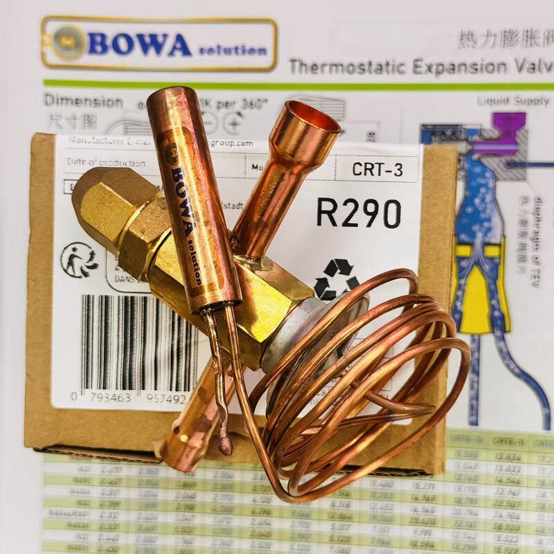 6000Btu, R290 Thermal Expansion Valve Compatible with 2/3Hp Compressor, Used for Refrigeration Appliances and Mobile Air Conditioners