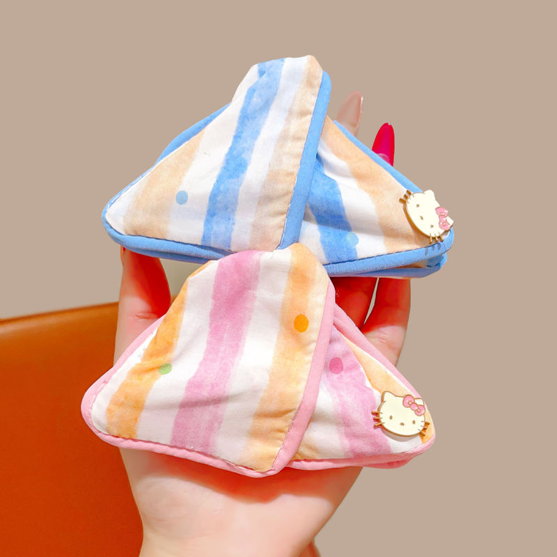 子供用 KT 猫コントラストカラーチェック柄ヘアピン後頭部かわいいグリッパーリトルガールハイポニーテールヘアピン女の子ヘアアクセサリー|undefined