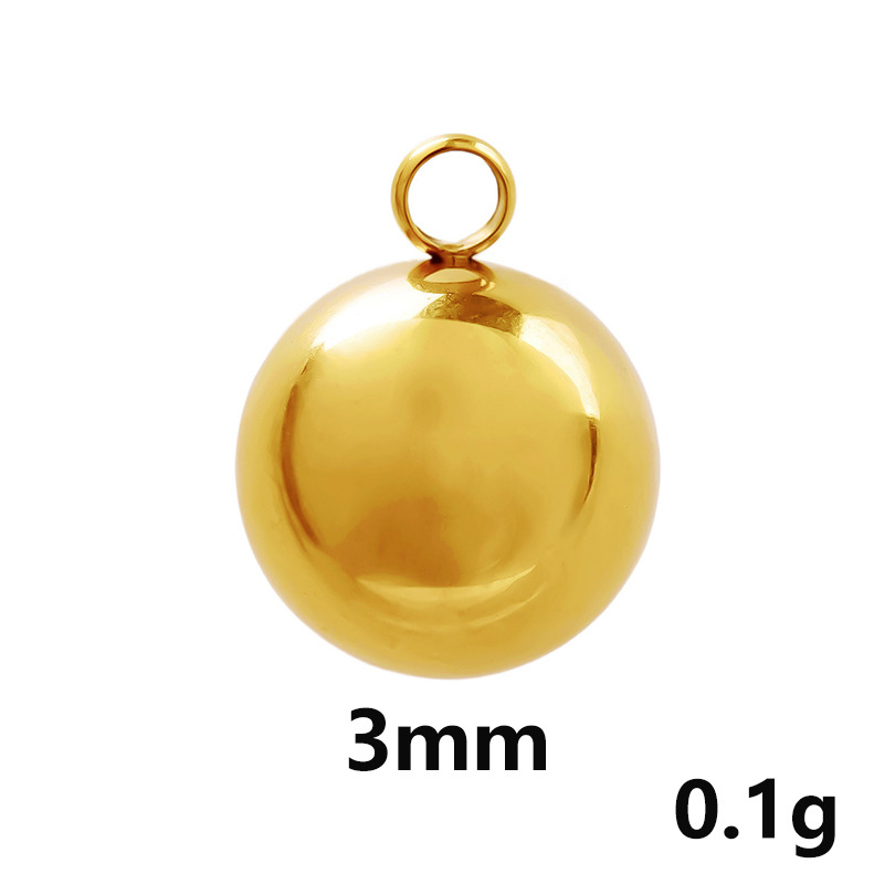 2g Weight Pendant Jewelry Making Type Diameter 10mm, Diameter 6 mm, Diameter 8mm Jewelry Making Size 18K Gold Plated Plating Material DIY Jewelry Accessories Classification 1 Piece Quantity 304 Stainless Steel Material Round Pattern Simple Style Style 1 Piece Diameter 10mm Diameter 6 Mm Diameter 8mm 304 Stainless Steel 18K Gold Plated Round Pendant 34