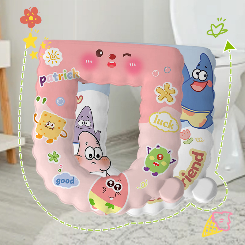 ?马桶坐垫冬季四季通用2024新款防水卡通坐便马桶垫圈套马桶垫子