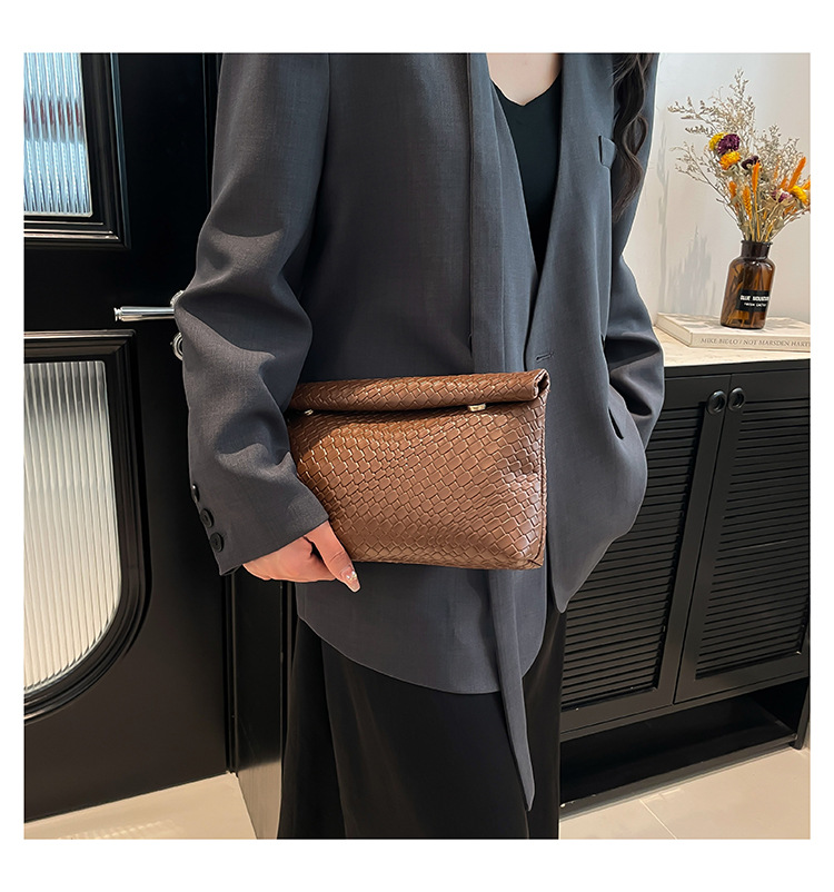 Pu Leather Solid Color Square Clutches display picture 9
