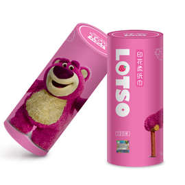 正版授权草莓熊桶装抽纸巾车载桶装印花抽纸巾车载筒装纸抽纸巾