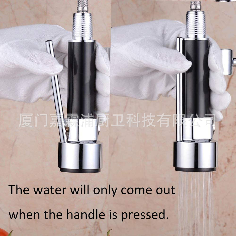Cross-border bestseller American kitchen pull-out faucet, splash-proof spray washing vegetable sink, pull-out faucet for household use Specification drawing