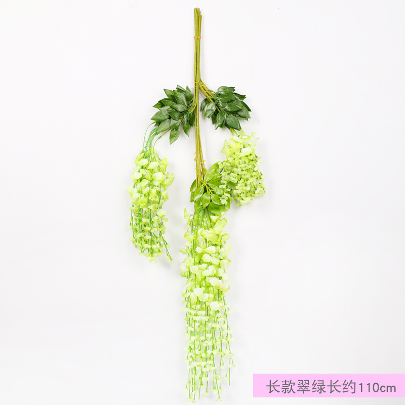 Flor de Glicinia, Flor de Techo Violeta, Flor de Glicinia para Bodas, Enredadera Decorativa, Enredadera de Flores Artificiales, Decoración del Hogar al por Mayor