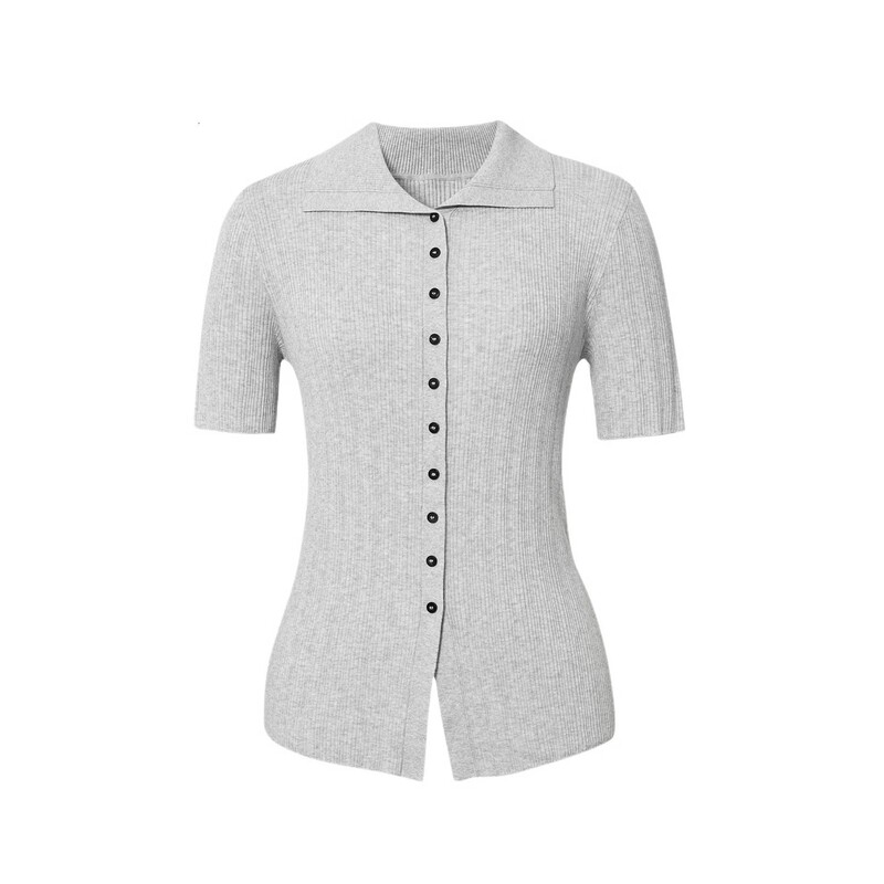 Mm Maimai 26 Summer Style Lapel Short-Sleeved Knitted Cardigan Women's Right-Shoulder Lyocell Cool Top 5H5931662 Mm Maimai 26 Summer Style Lapel Short-Sleeved Knitted Cardigan Women's Right-Shoulder Lyocell Cool Top 5H5931662