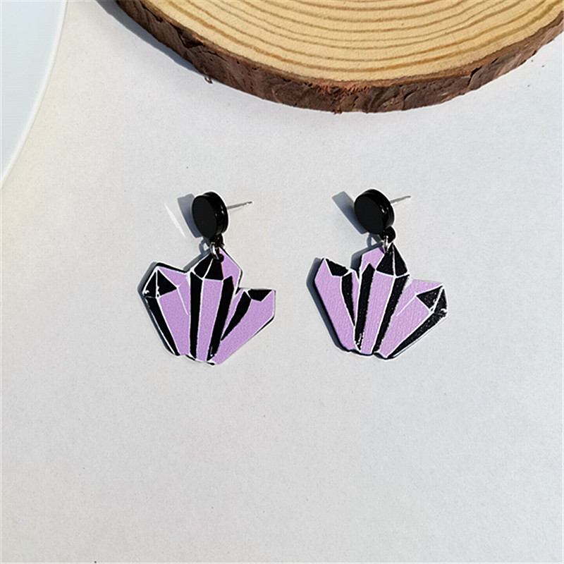 1 Pair Fashion Bat Arylic Earrings Ear Studs display picture 6