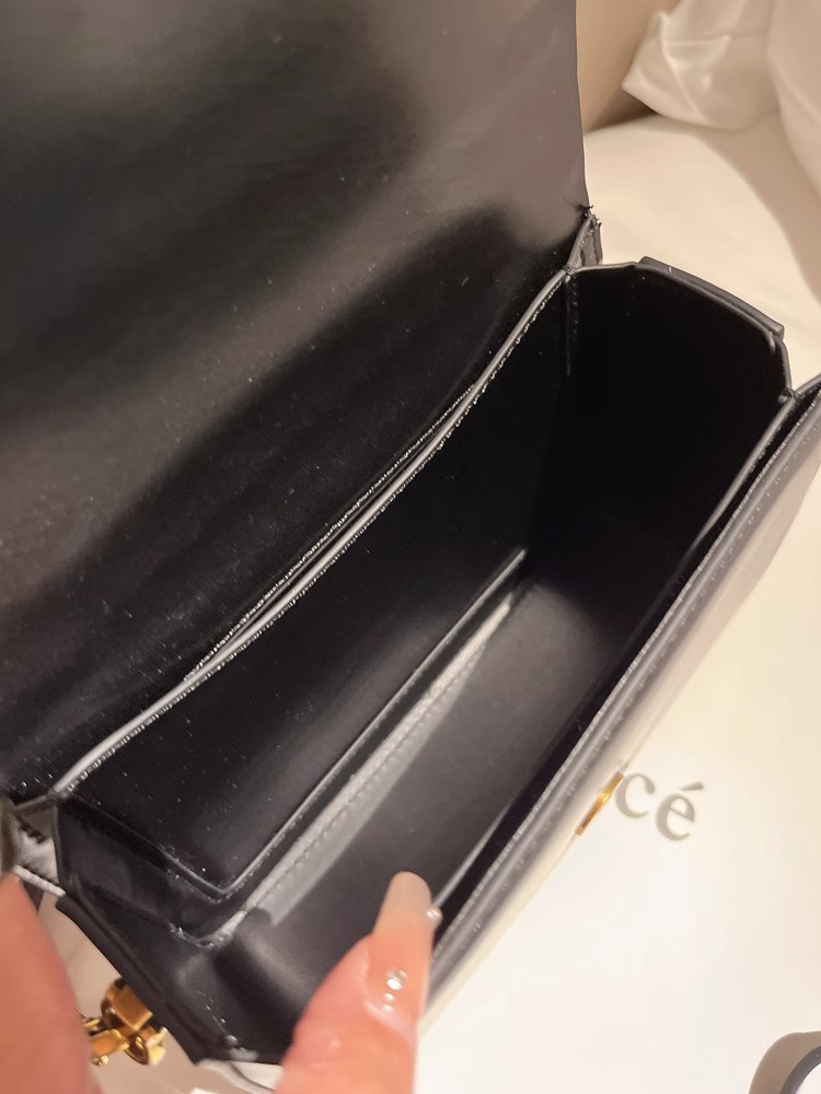 Túi xách vuông nhỏ thời thượng đeo chéo dây xích — Màu đen cổ điển, Cà phê Trung cổ, Xám than chì, Màu đỏ rượu chi tiết 6