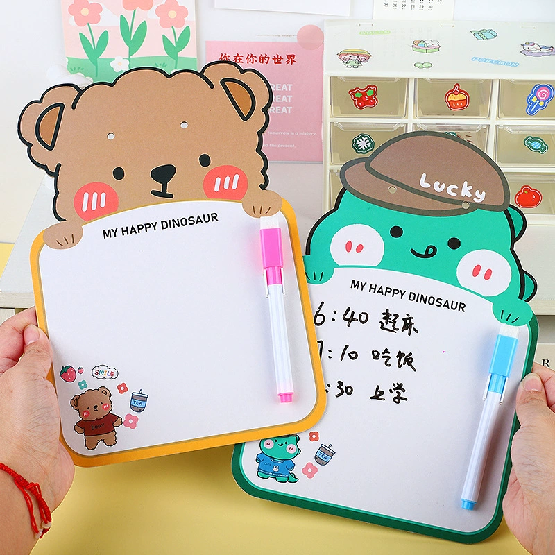 Cartoon erasable double-sided drawing board for kindergarten writing for elementary school students, early education, graffiti
