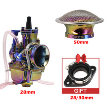 Atv Motorcycle Modification Parts Carburetor Pwk 21 24 26 28 30 32 34 mm Sandblasted Model Carb