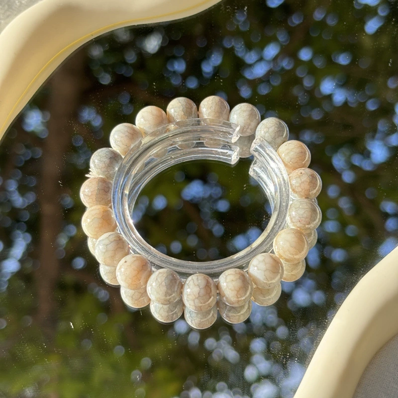 Jingdezhen ceramic bead bracelet, handmade, elastic, gift boxed (OPP)
