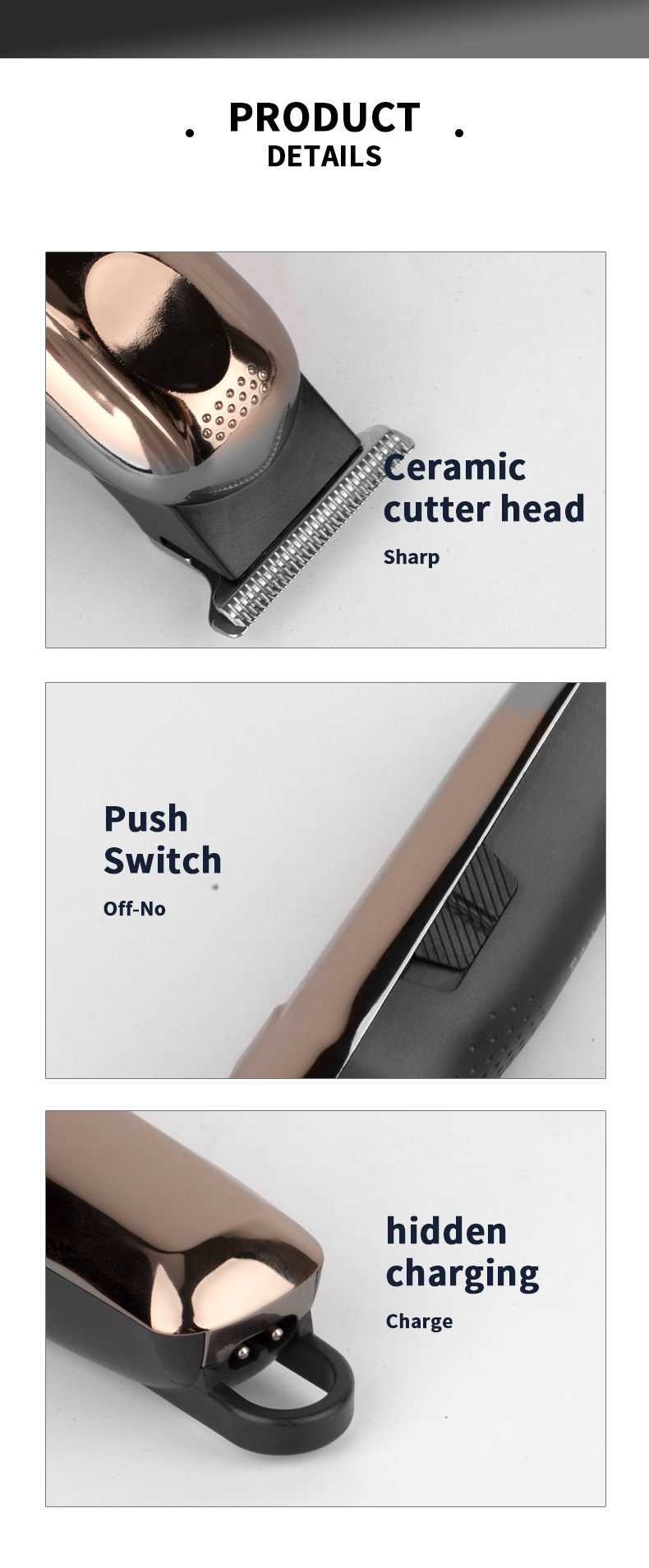 LCD digitaalekraaniga juukselõikusmasin juuksurisalongi jaoks spetsiaalne USB-laetav elektriline juukselõikusmasin juuksefrees_voghion.com