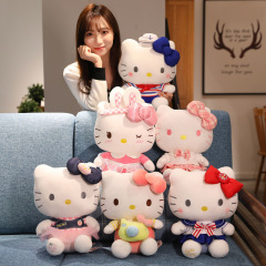 本物のハローキティ猫ぬいぐるみクリエイティブハローキティ人形バレンタインデー人形女の子の誕生日プレゼント