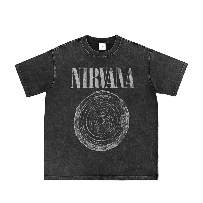 Nirvana Band American Street Nirvana Pinkfloyd Retro Old Vintage Rock Long and Short Sleeve T-Shirt