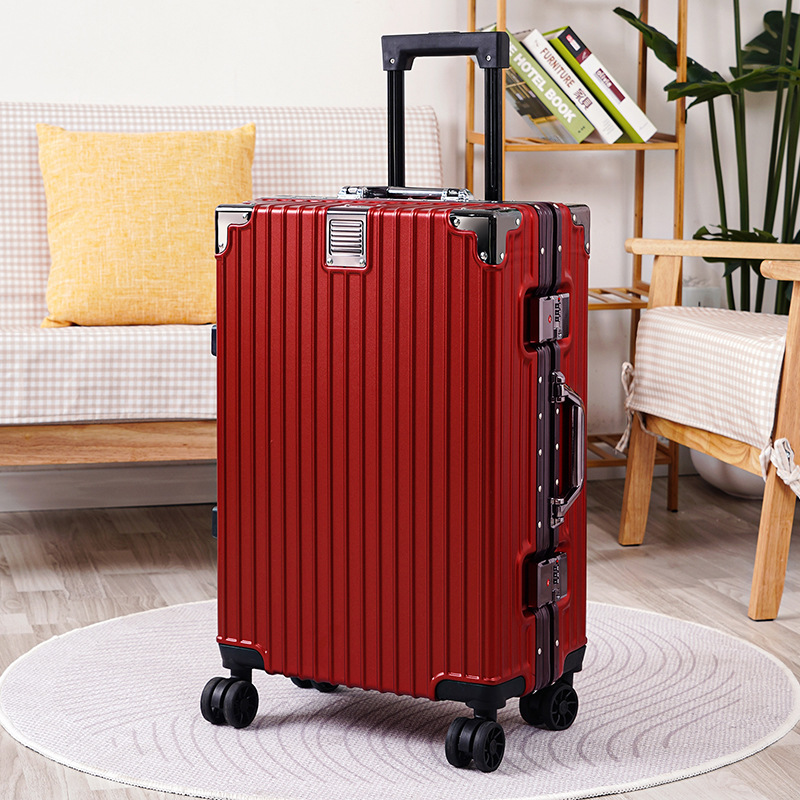 Japón y Corea del Sur de 20 pulgadas caja de cifrado de mujer cajas de tracción de gran capacidad maleta de embarque de negocios hombres y mujeres maletas de viaje maletas