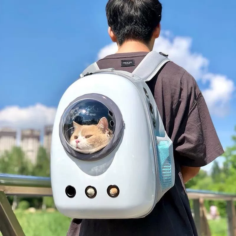 Кошачья сумка выходит портативная сумка Прозрачная космическая капсула кошачий рюкзак кошачья школьная сумка большая емкость собачья сумка