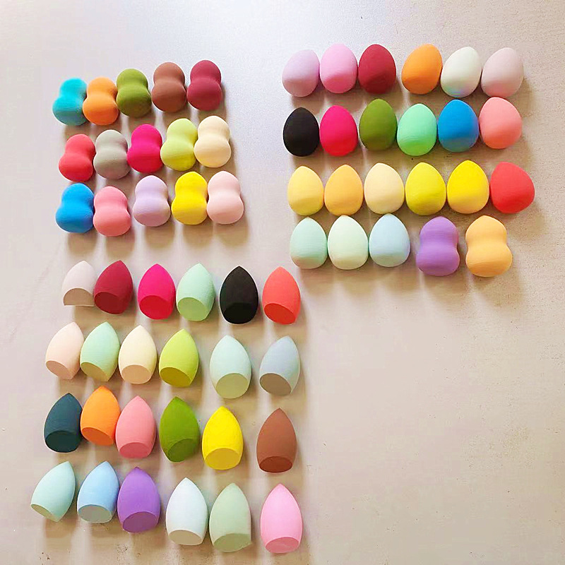 Huevos de maquillaje al por mayor, no comer polvo, secos y húmedos, gota de calabaza, huevos de maquillaje, huevos de maquillaje, esponja de maquillaje, polvo de maquillaje