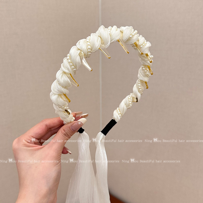 波浪碎发发捆头箍气质洗脸专用夏季防滑高颅顶发箍韩系头饰发卡|undefined
