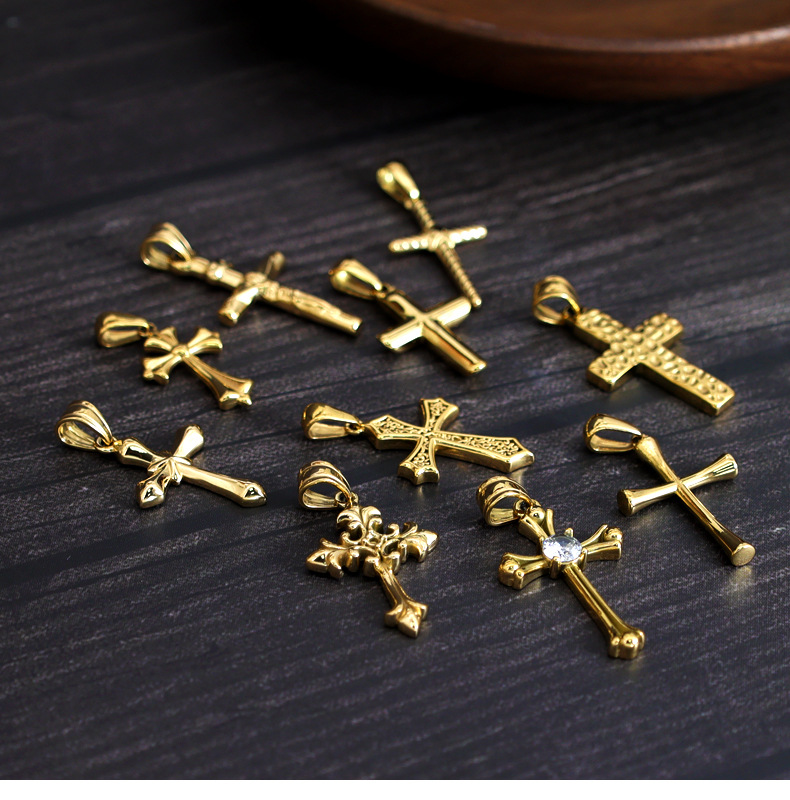 4g Weight PVD Coated Gold Plating Process Pendant Jewelry Making Type Real Gold Plated Plating Material Zircon Inlay Material DIY Jewelry Accessories Classification 1 Piece Quantity 304 Stainless Steel Material Cross Pattern Casual, Simple Style Style Waterproof Non Tarnish, Inlay Craft 1 Piece 304 Stainless Steel Zircon PVD Coated Real Gold Plated Cross Pendant DIY Jewelry Accessories 7