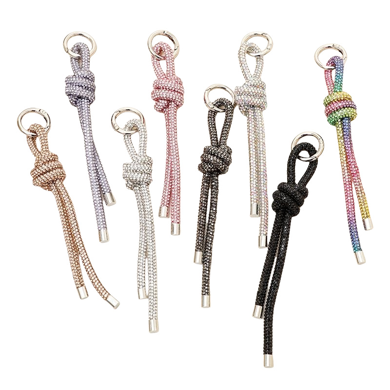 钻绳挂饰手机挂绳子带钻满钻包包吊坠钥匙扣水钻链条手工饰品配件