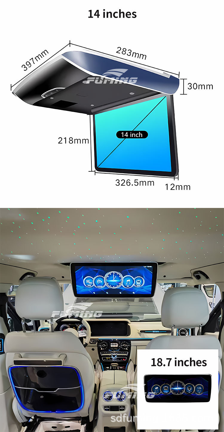 Business Vehicle Mpv Off-Road Suv Universal Ceiling Tv
