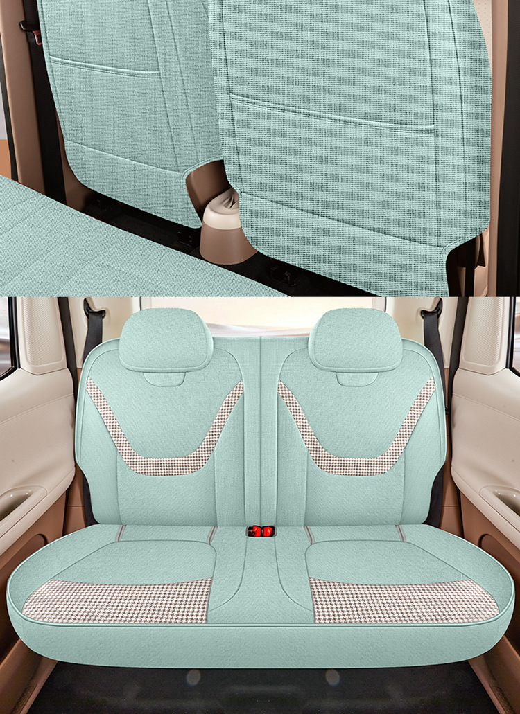 2026 Model Fifth Generation 205Km Advanced Version Hongguang Miniev Cartoon Fabric Cute Car Seat Covers Full Set