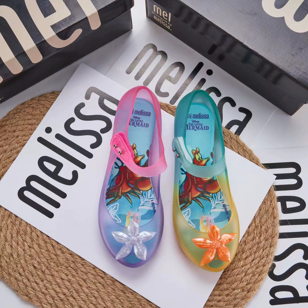 Melissa 2023 новые детские сандалии Русалка Морская звезда сандалии с рыбьим ртом обувь принцессы для женщин