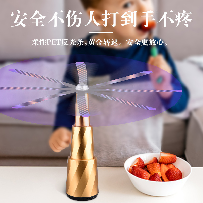 Nuevo repelente de moscas, repelente de moscas en interiores, recargable y silencioso, repelente de mosquitos en el hogar, ventilador repelente de insectos para acampar al aire libre