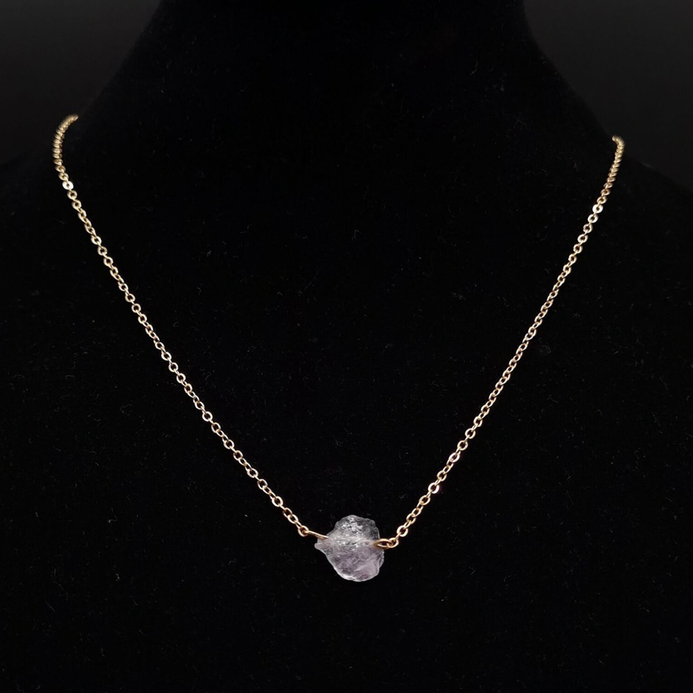 Fashion Geometric Agate Plating Natural Stone Necklace 1 Piece