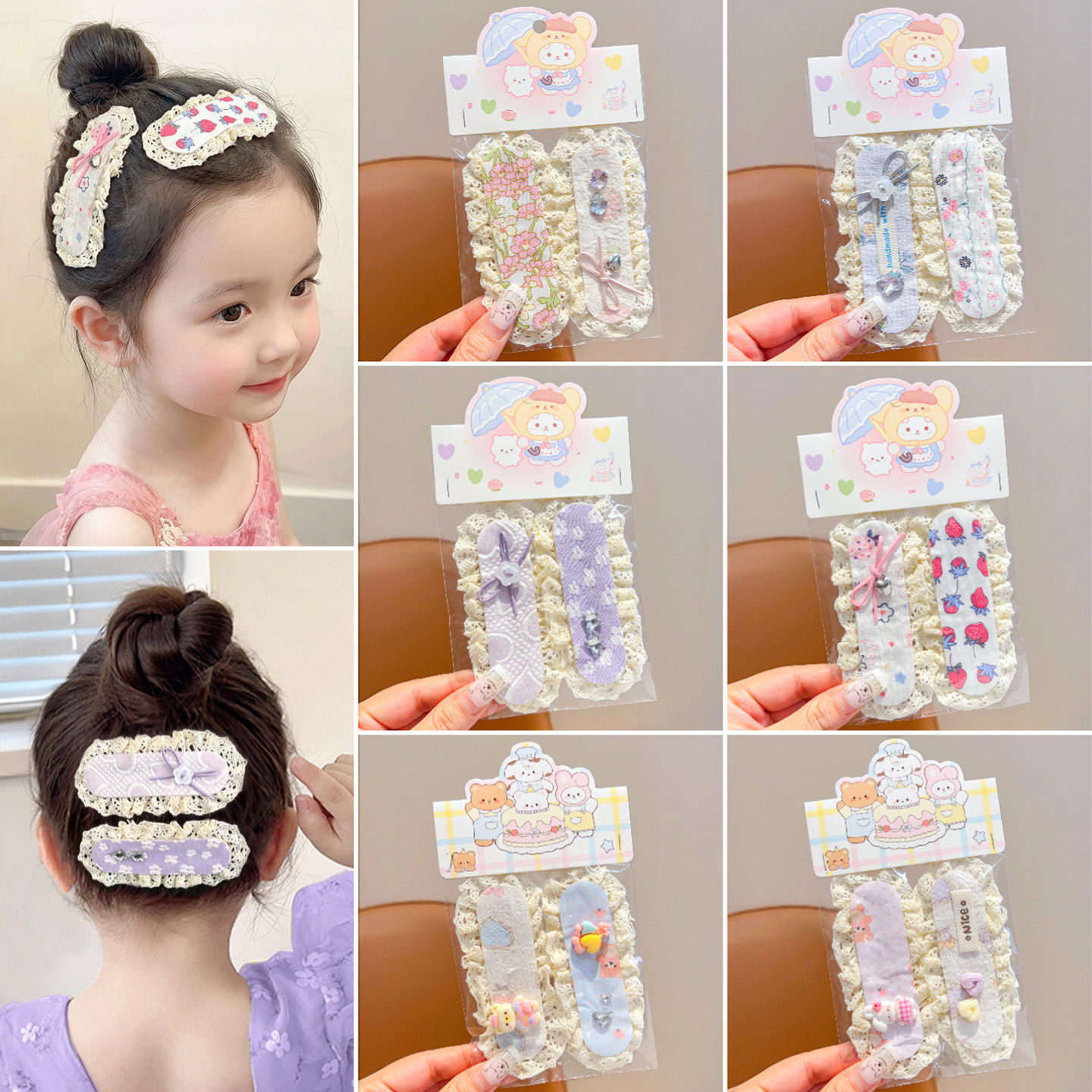 Children's hair tidying magic tape, baby hair sticker, bangs organizer, magic hair tape for girls that doesn't damage hair, hair accessory