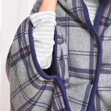 加厚披肩办公室午睡毯空调房护腿神器保暖披风午休毛毯盖腿小毯子