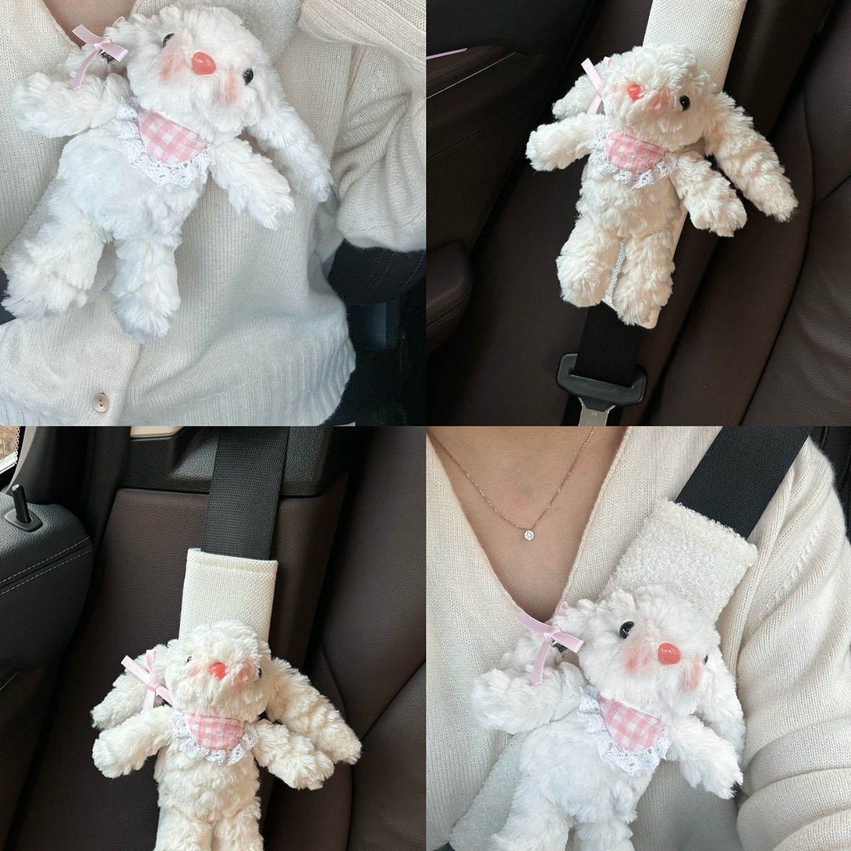 Protector de Hombro para Cinturón de Seguridad de Poliéster, Dibujos Animados, para Auto