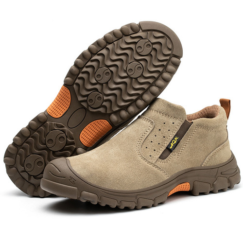 Cross-border wholesale labor protection shoes, anti-smash, puncture-proof, breathable one-leg anti-fur work welding labor insurance safety protection
