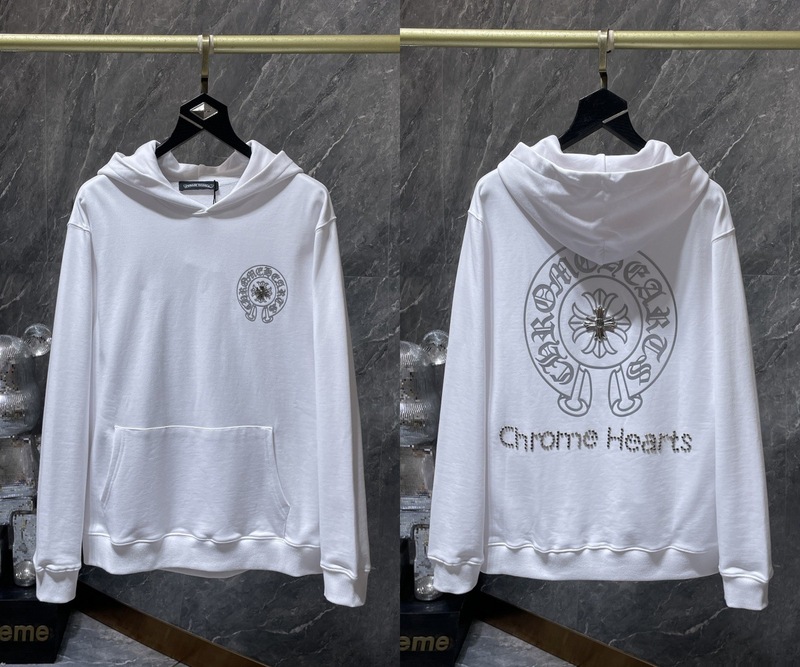 25ss正确版Chrome Hearts 克罗伈十字架连帽卫衣百搭潮流时尚批发|undefined