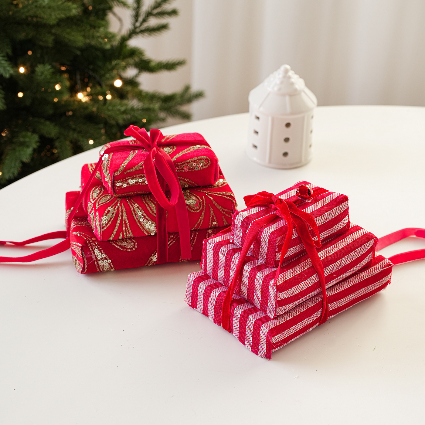Nueva espuma caja de regalo de Navidad colgante decoración de Navidad decoración de escritorio caja de regalo árbol de Navidad escena de diseño