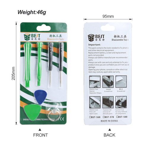 Bester HTC Apple Disassembly Kit, Electronic Telecom Phone Disassembly Set BEST-578