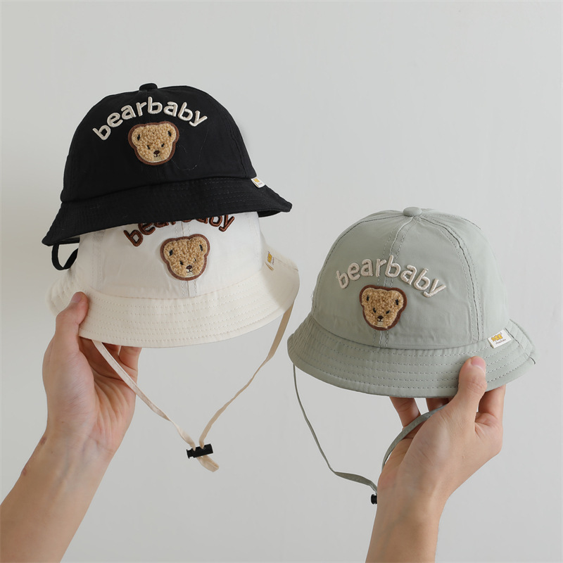 2025 nuevo sombrero de primavera bebé otoño invierno osos niñas y niños sombrero de pescador sombrero para bebés pequeños