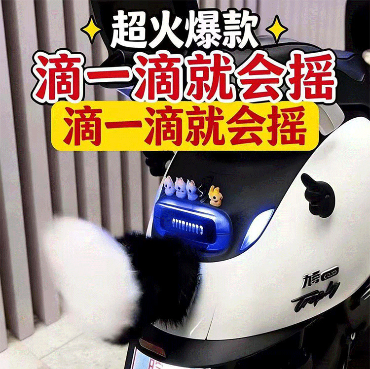 Moving Tail Decoration for Electric Vehicle Rear End, Suitable for Green Source, Lima, Xinri Electric Bikes, Small Decorative Accessories
