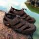 Men's Outdoor Sandals Cross-Border New Hollow Beach Shoes Summer Toe-Toe Non-Slip Breathable Wading Shoes Casual Shoes