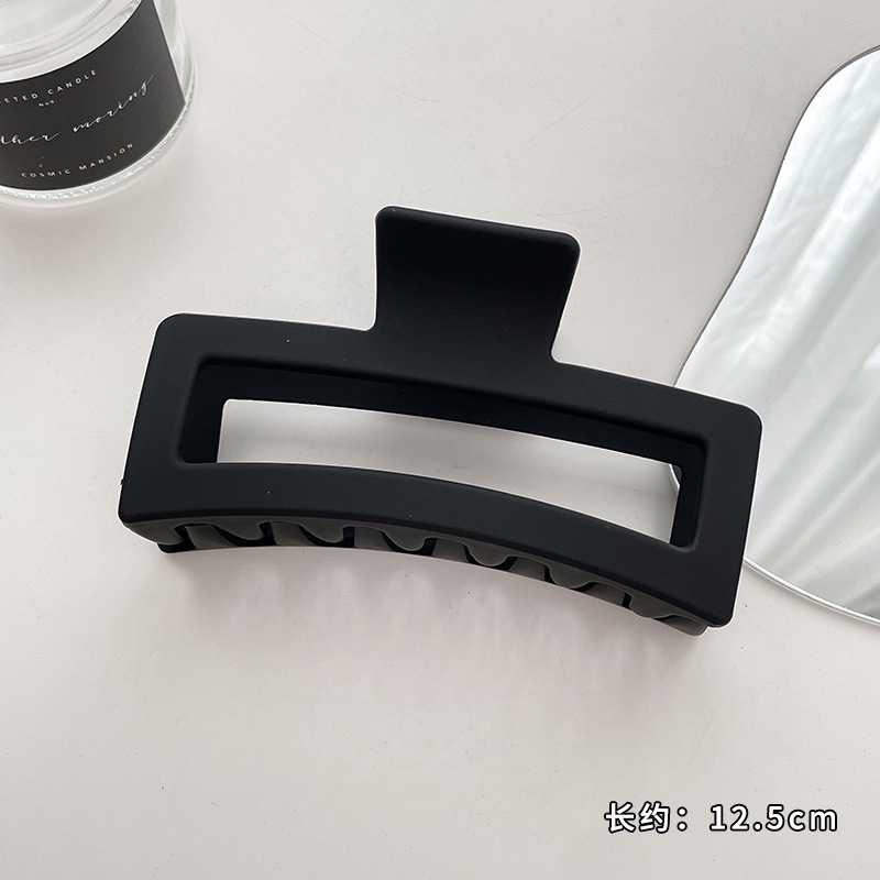 Pinza para el cabello en la parte posterior de la cabeza negra Clip de tiburón grande para mujer 2025 nuevo clip de agarre de sensación de alta calidad para el cabello, accesorio para el cabello, clip para la cabeza