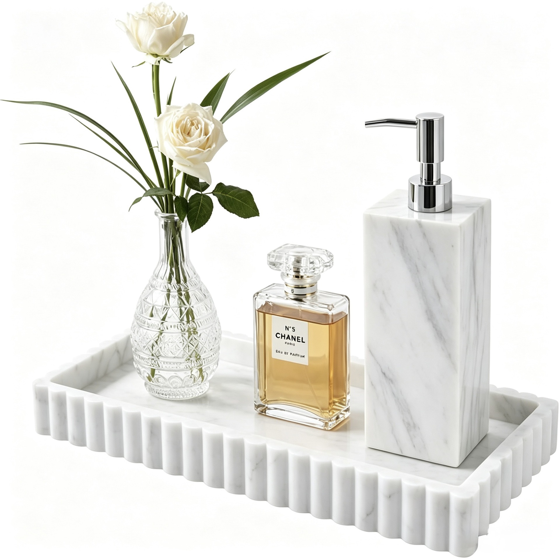 bandeja de almacenamiento de silicona ondulada para baño sala de estar mesa de café cuadrada encaje lavabo baño image 6