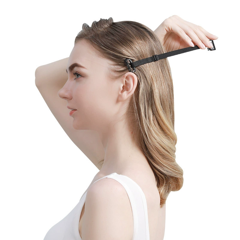 Adjustable Face-Lifting Headband, Elastic Spandex-Nylon Strap with Carbon Steel Invisible Comb