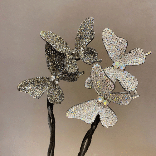 New Korean meatball head hair iron braiding artifact lazy curling iron butterfly hairpin flower bud hair accessories headdress