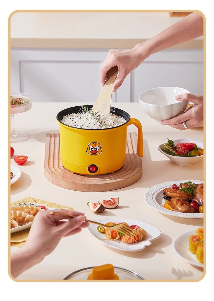 Multifunctional Electric Cooking Pot Nonstick Mini Steamer Cooker for Dorm Home Single Serve key features