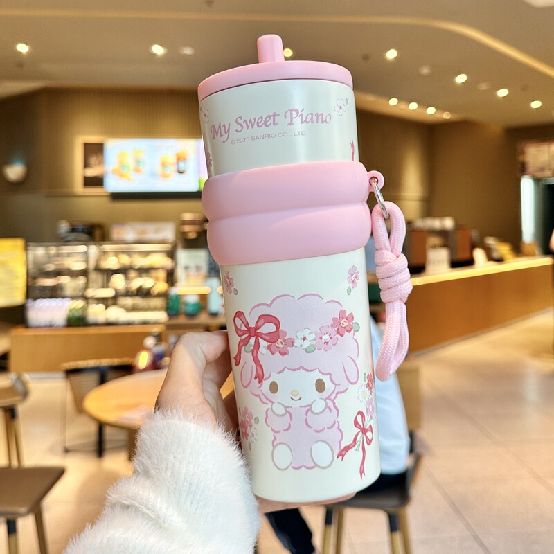 三丽鸥大容量保温杯2025新款冰霸杯高颜值吸管泡茶水杯子生日礼物|undefined
