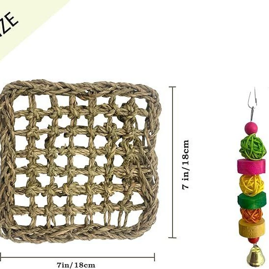Коврик для кошачьей травы Клетка Защитный подвесной молярный шлифовальный коврик для когтей Тоторо Голландская свинья Маленькая игрушка для укусов домашних животных