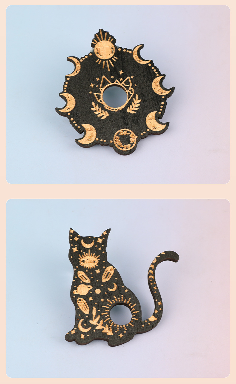 Jewelry Display Home Textiles & Decor Type Retro Cat Snake Skull Wood Daily Party Supplies Decorations 1 Piece