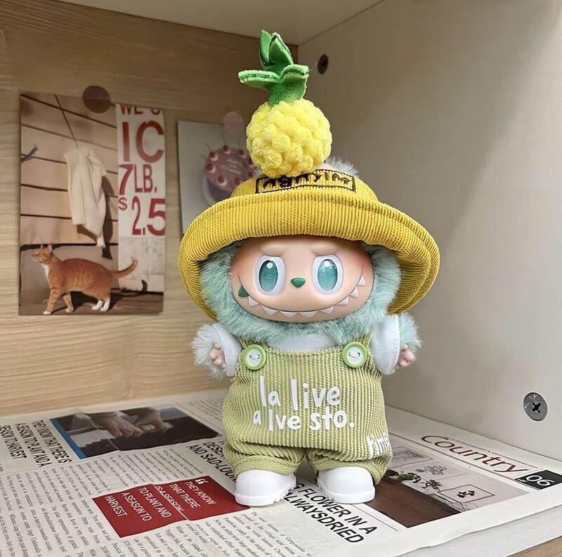 【衣類のみ】labubu ラブブベビー服 フロントハイエネルギー第三世代 17cm ビニール服スーツ|undefined