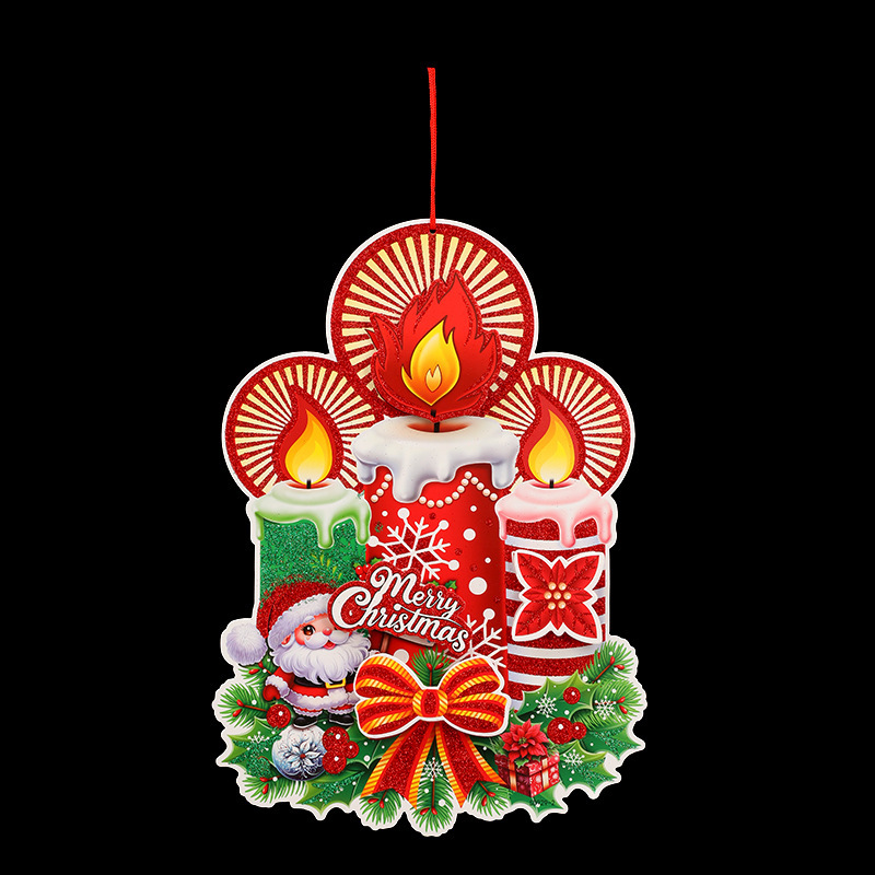 クリスマスの雰囲気のある紙製のステッカーで、家やお店やパーティーを飾るクリスマスアクセサリー、工芸品の卸売|undefined