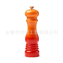 跨境渐变多彩色8寸手动胡椒磨透明塑料粗盐研磨器厨房餐厅用品